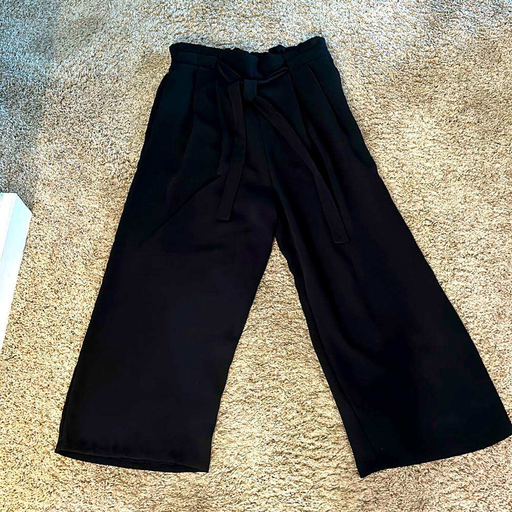 Wide Leg Zara Basic Pants Small - image 1